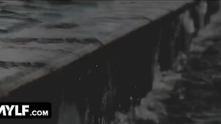 Two MILFs seduced the sexiest pool guy to fuck them both