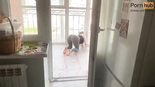 My stepmom was stuck outside and, of course, I came to her aid
