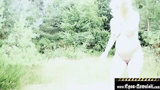 A pregnant blonde is fucked on the beach by Egon Kowalski