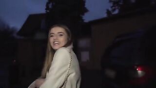 Public agent picked up skinny French babe for cash
