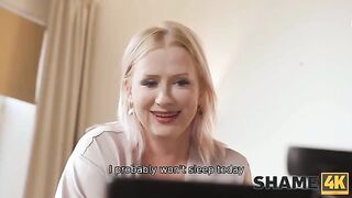 A mature woman has to silence her environment for money