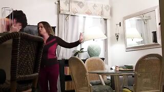 The stepson took a pill and had to fuck his stepmom hard