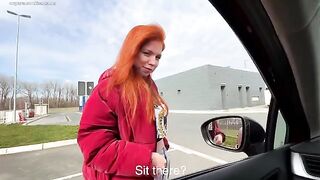 A stranger swallows the cock of a guy who picked her up