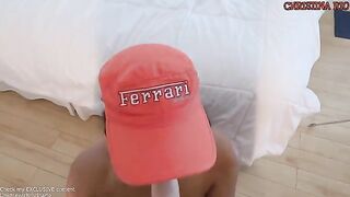 Racing girl gets her asshole gapped deep and hard