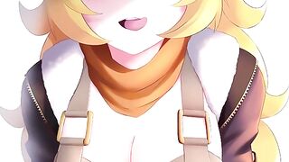 Yang from RWBY is hungry for cock and cum, fucking jerk off instructions!