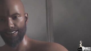 The white girl was fucked hard by a mature DILF with BBC