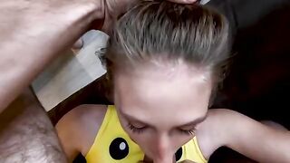 The cute girl has a big ass, even Pikachu wouldn’t refuse her