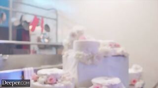 The baker competed for attention with a bold, daring move in the kitchen