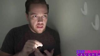 A stepsister is teasing her stepbrother with a bold idea