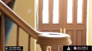 Carter Cruise practices massage with her bestie Riley Reid