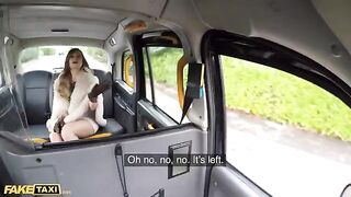 A sexy woman gets into the taxi and asks to be taken home