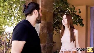 A slim ginger gets even after a fight with her boyfriend, diving into forbidden passion