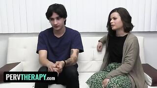 Doctor’s visit turns into a kinky stepsibling threesome session