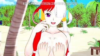 A dreamlike time with Uta from One Piece, an anime hentai