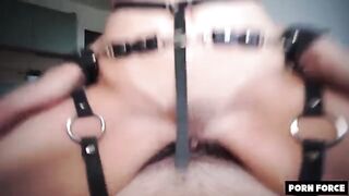 Skinny teen used as a sex toy in hardcore action