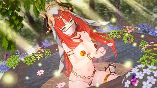 Beautiful girl Nilou fucks passionately in Genshin Impact style