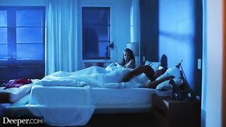 A goddess Elena Koshka is having a fantasy with two guys in an intense threesome