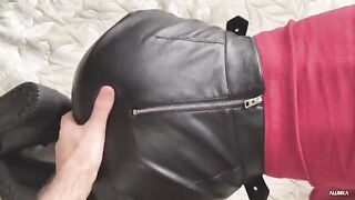 The girl was fucked by her classmate and got cum on clothes