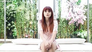 Redhead with a stunning body gets fucked during her modeling audition