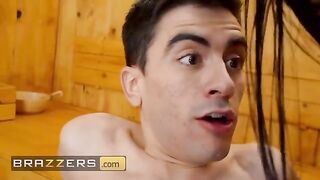 Blondie Fesser and Sara Retali catch a guy spying on them, then seduce him