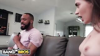 Petite teen Sera Ryder gets overwhelmed by her stepdad’s impressive size