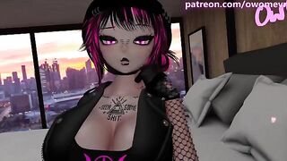 A goth girl Jess fucks only if treated badly in VR