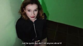 Couple fucked at the door while parents were at home