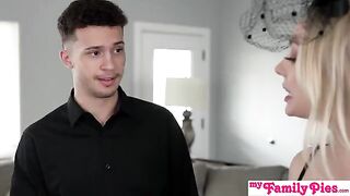 The stepsister is checking her wet pussy, and you should see it too