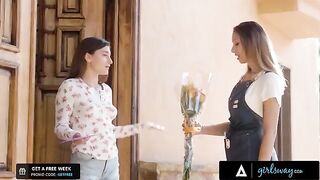The owner of the flower shop would like to touch flowers