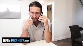 Step grandma punished naughty step-granddaughter Britt Blair for being too sexy