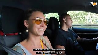The couple celebrates the first meeting anniversary with sensual sex at the Sky Tower Hotel in Poland