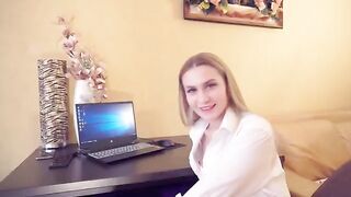 Girl wants to get fucked by the boss for a raise