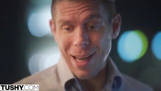 Petite brunette Lulu gets fucked by her boss in TUSHY style
