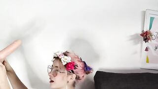 The cute and pretty girl Argentina has a big dick in her mouth