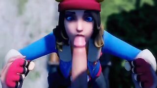 Compilation of blowjobs in Fortnite, where the guys cum on the girls’ faces