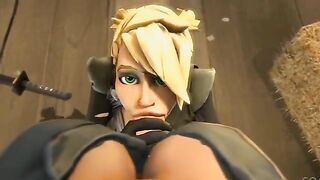 Compilation of blowjobs in Fortnite, where the guys cum on the girls’ faces