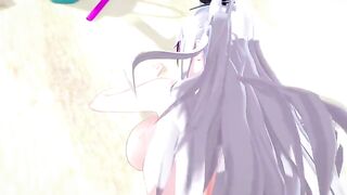 Huge tits Waifu Prinz Eugen gets fucked in POV style