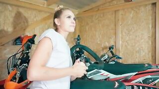 The hottie was repaired after sex, not before, what a surprise!