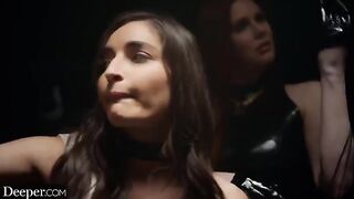 Sub Emily gets punished and fucked hard by dominant Mistress Maitland in intense Deeper scene
