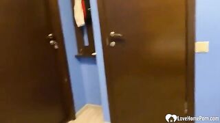A young guy is fucking his extra-hot teen girlfriend