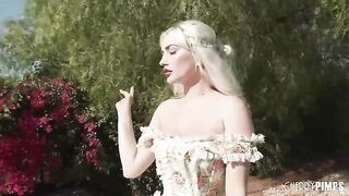 Skye Blue delivers a sloppy blowjob to Jay Romero’s cock