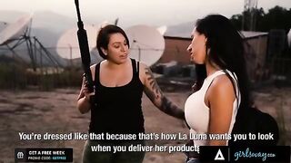 Femdom Cartel Boss Luna Star teaching girls to behave