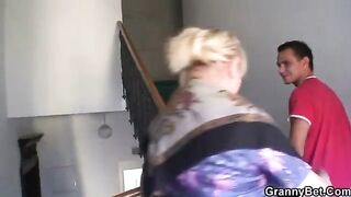 Freckles grandma enjoys riding cock despite her old age