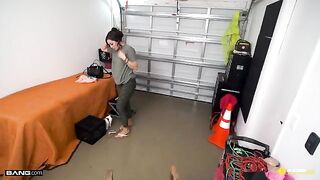 Demi Diveena offered car insurance to get her juicy ass banged hard