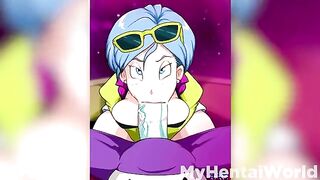 Hot Bulma animation with big tits in Dragon Ball Super hentai compilation
