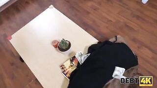 No money, no Euro. The girl is fucking the debt collector