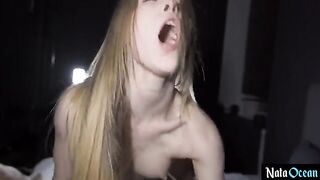 Petite teen gets fucked hard and deep