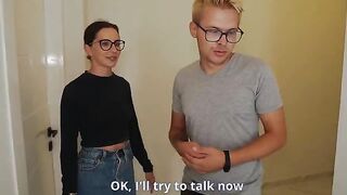 The husband watches his wife getting fucked by a realtor for a discount in HD