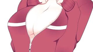 Leafa Suguha's big tits anime porn is fap material for boys