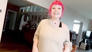 Proxy Paige is cooking up some pasta for a spicy lunch